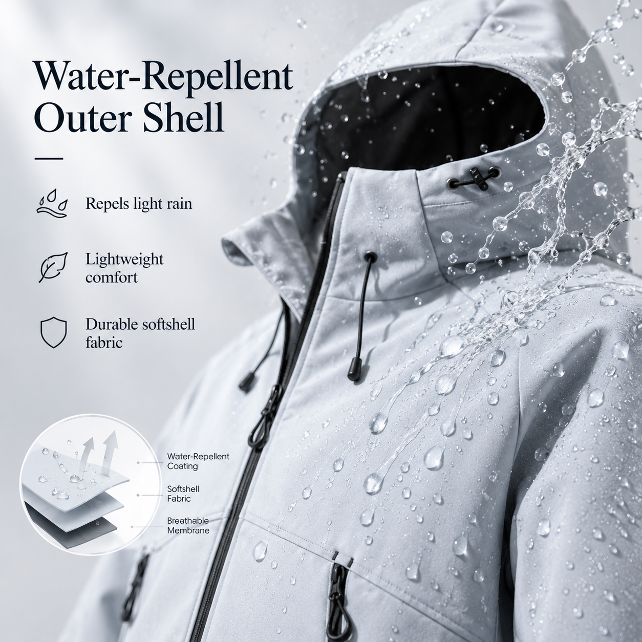 Men‘s Hooded Softshell Jacket