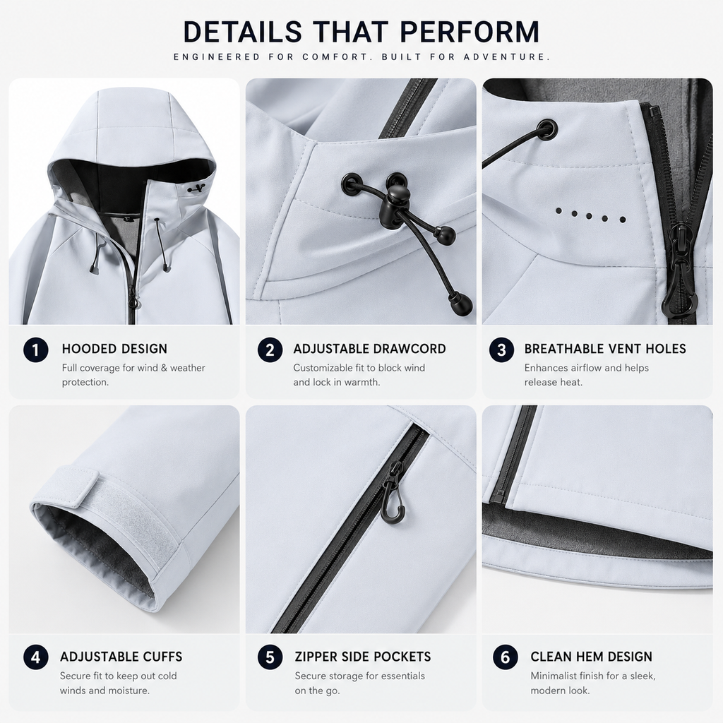 Men‘s Hooded Softshell Jacket