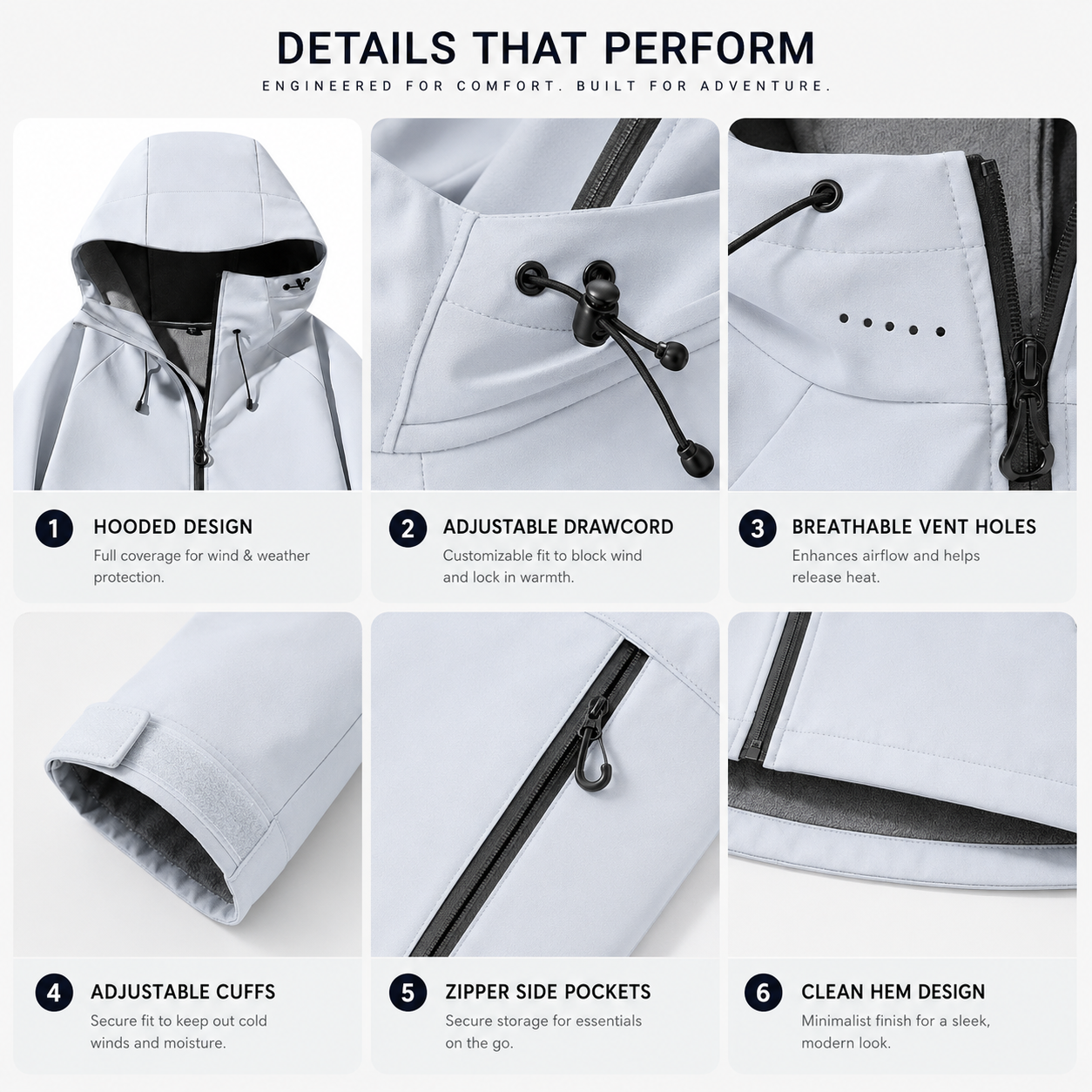 Men‘s Hooded Softshell Jacket