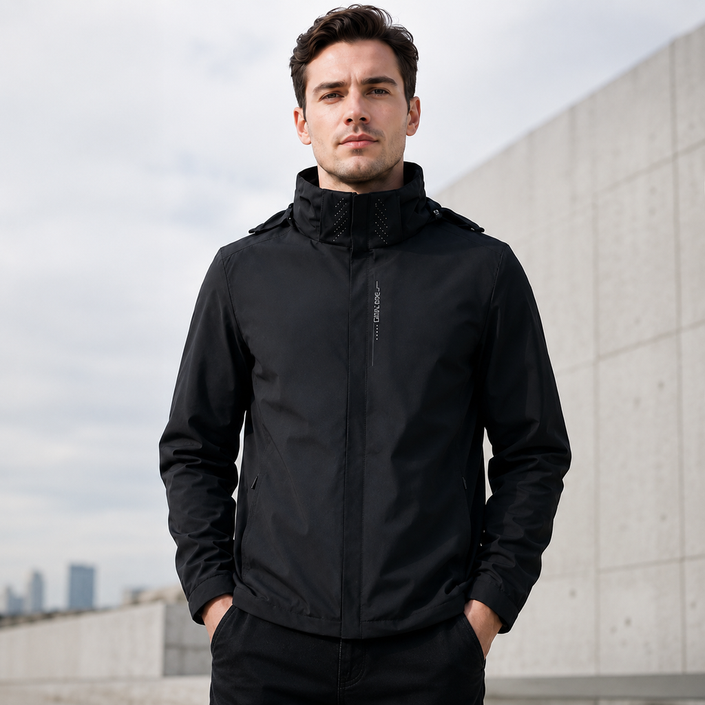 Men’s Hooded Waterproof Rain Jacket